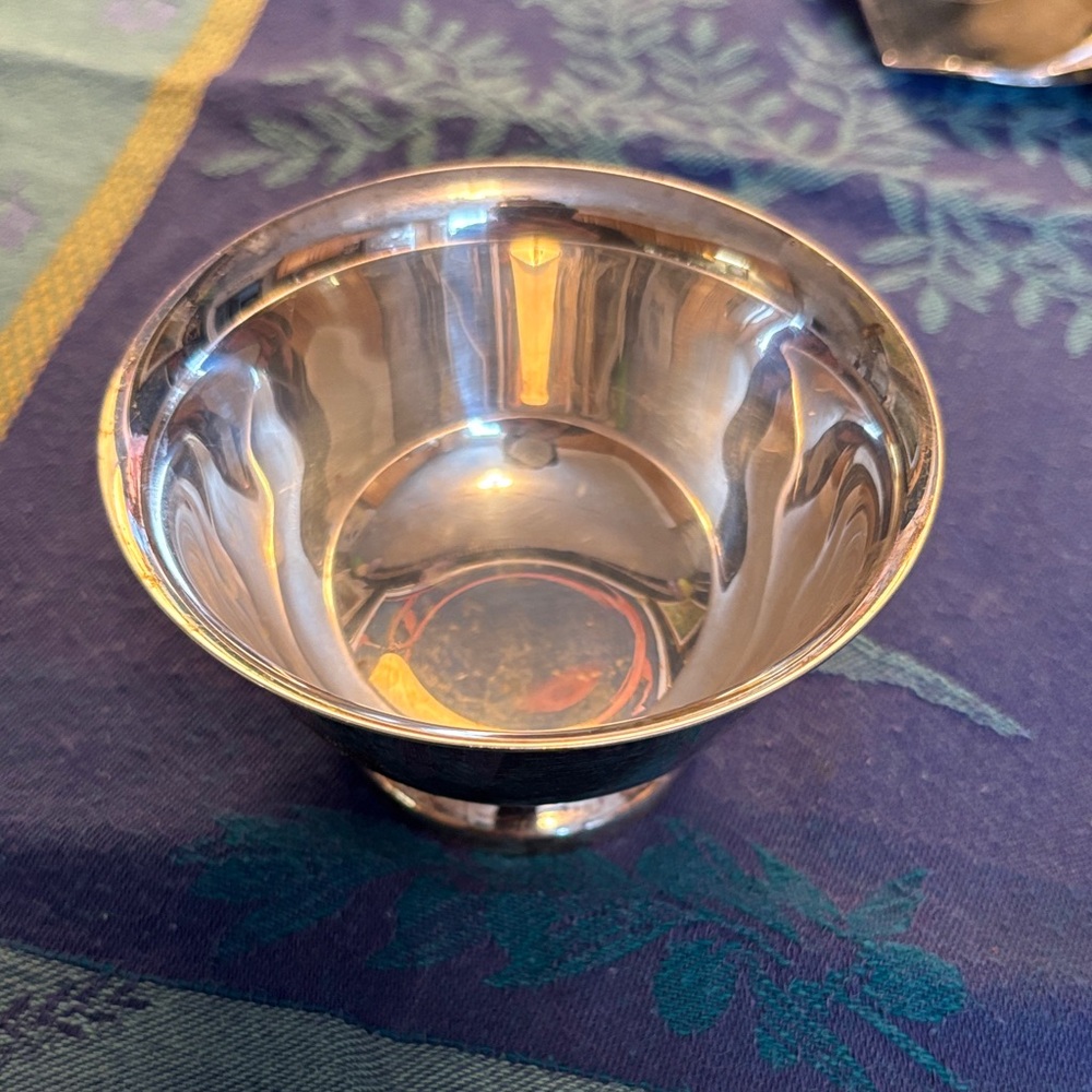 Reed & Barton Silver and Gold Accent Bowl